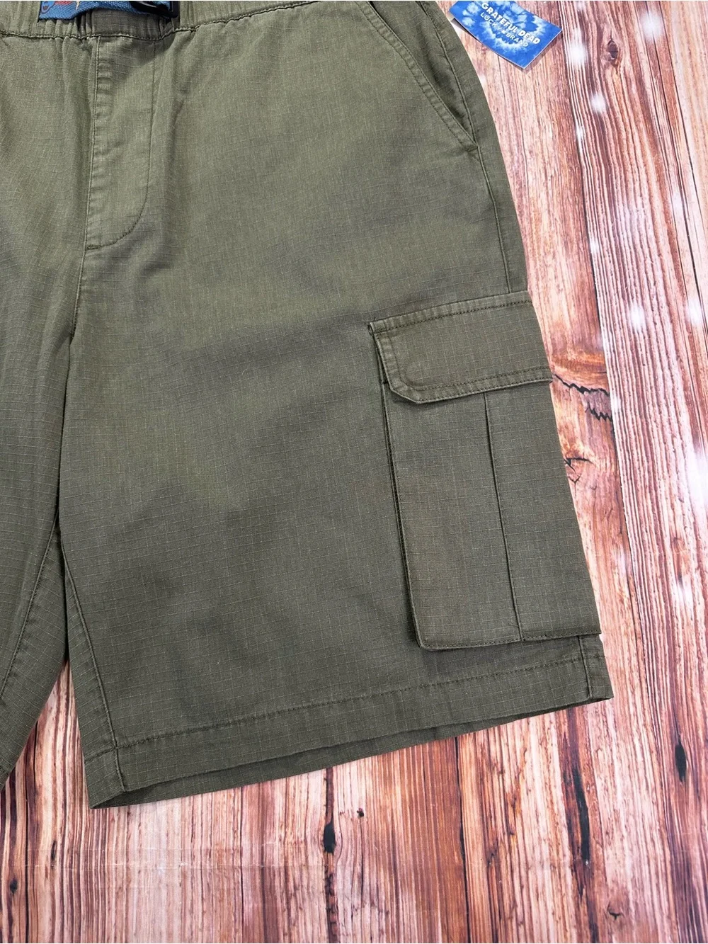 NWT Lucky Brand GRATEFUL DEAD CARGO Shorts MENS Size LARGE Green